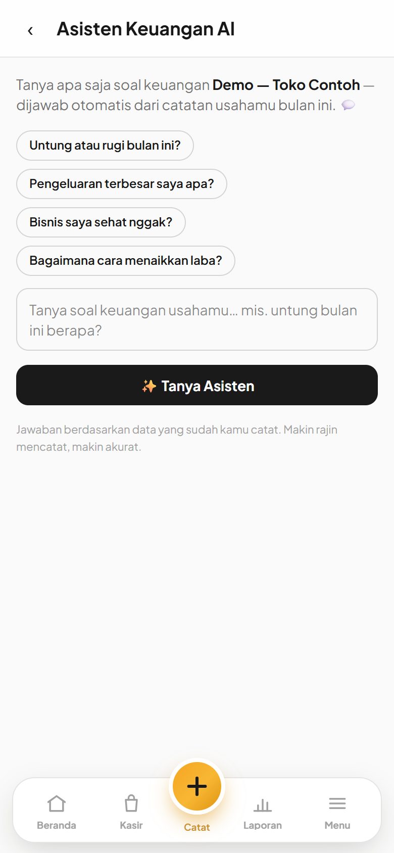 Asisten Keuangan AI